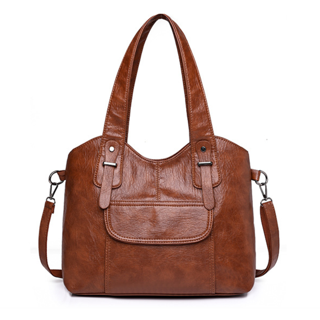 European Style Large Soft Leather  Shoulder Bag