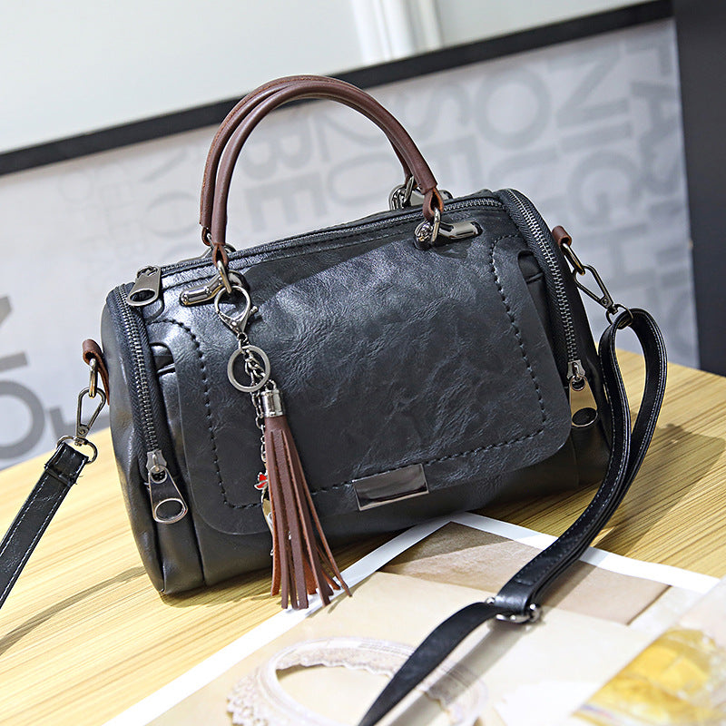 Style Retro  Crossbody Pillow Bag with Tassel