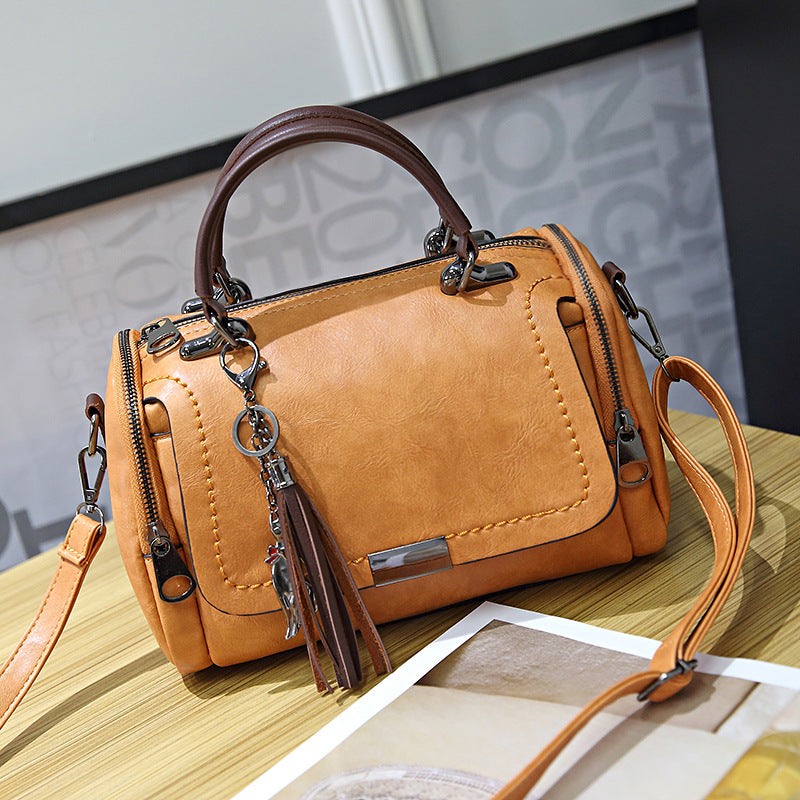 Style Retro  Crossbody Pillow Bag with Tassel