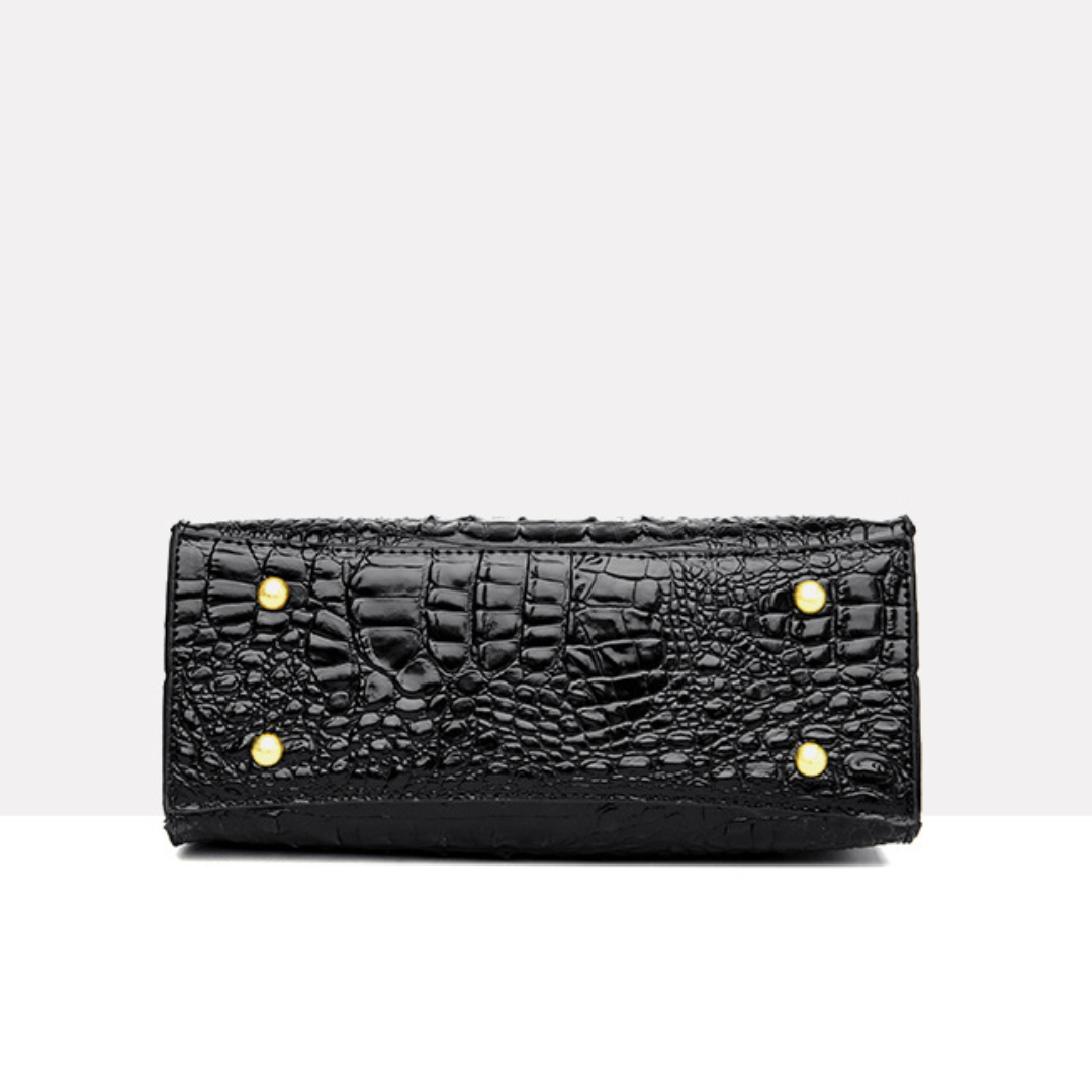 Simple Fashionable Crocodile Pattern Women's  Handbag