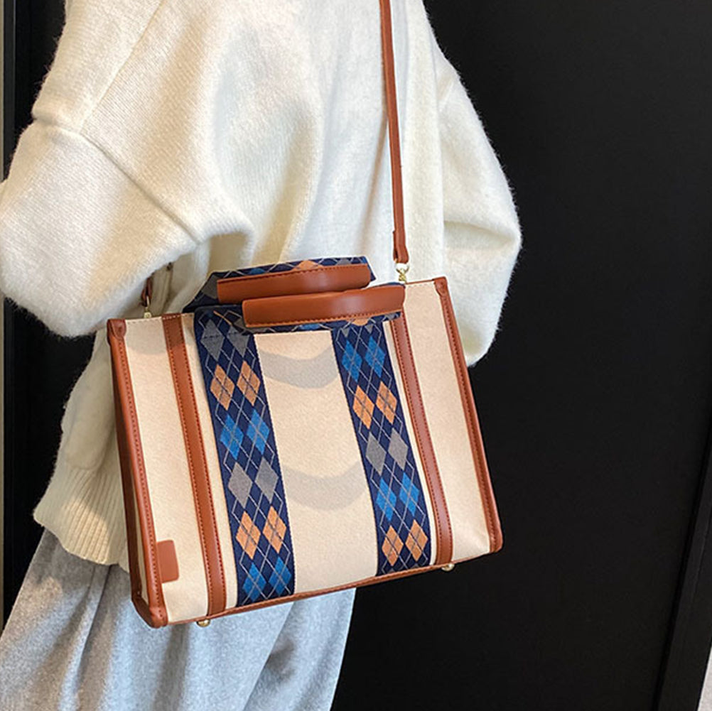 Designed Strap Tote Bag