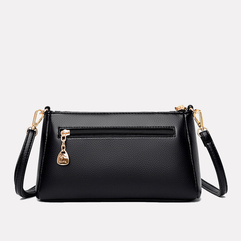 Small Square Spliced Crossbody Bag for Moms
