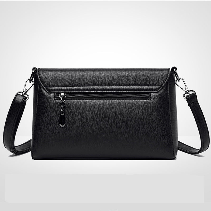 Retro  Soft Leather Crossbody Bag
