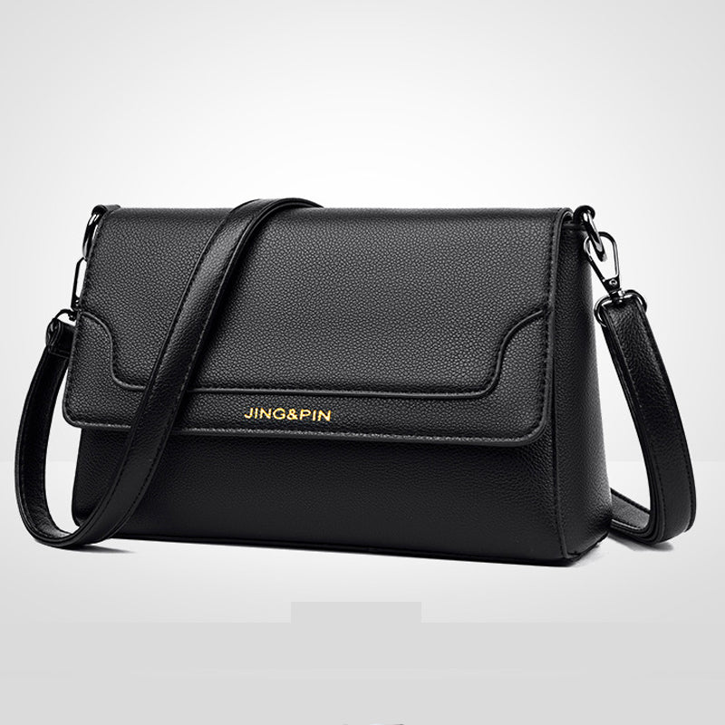 Retro  Soft Leather Crossbody Bag