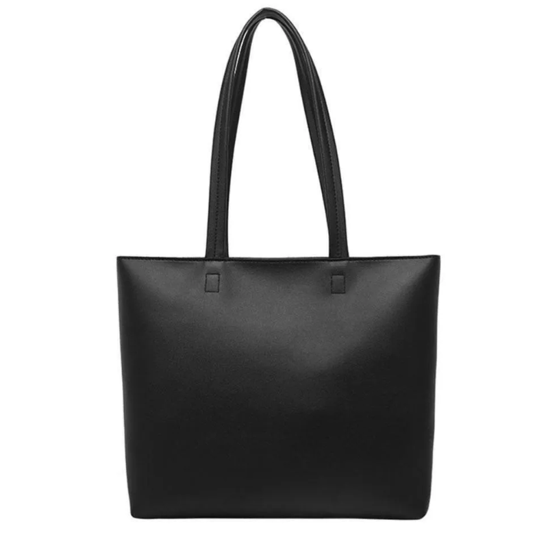 Versatile Large PU Leather Commuter Tote Bag