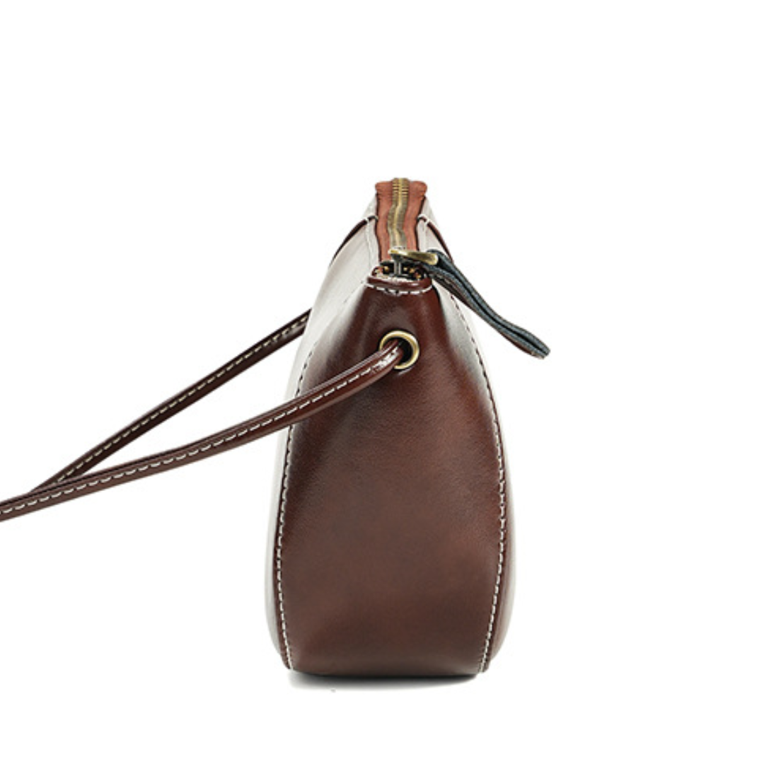 Exquisite Faux Leather Cowhide Crossbody Shoulder Bag