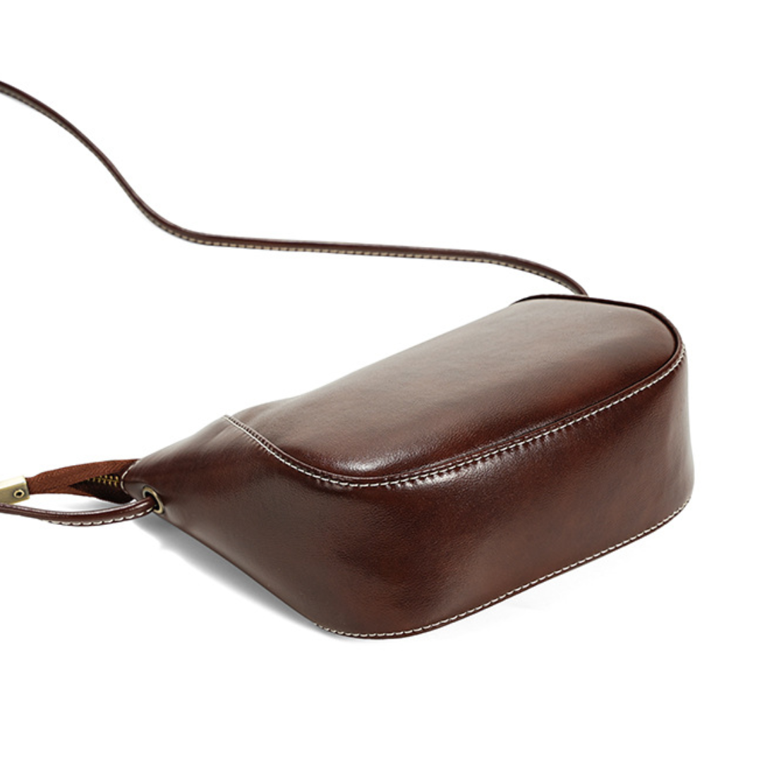 Exquisite Faux Leather Cowhide Crossbody Shoulder Bag