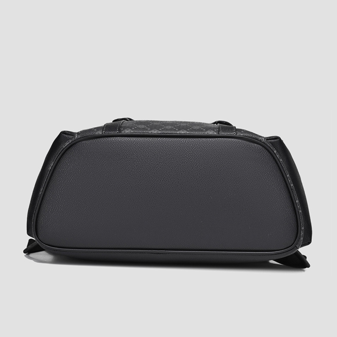 Textured Polyester Men's Business Travel Student Backpack