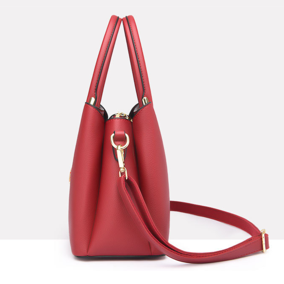 Soft PU Leather Commuter Handbag