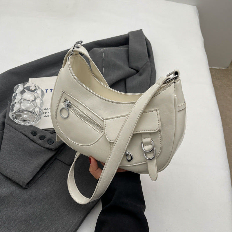 Saddle Style  Casual Crossbody Shoulder Bag