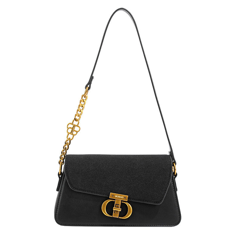 Frosted  Velvet Chain Retro Armpit Shoulder Bag