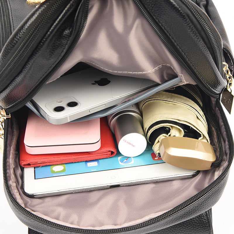 Leather Leisure Travel Backpack