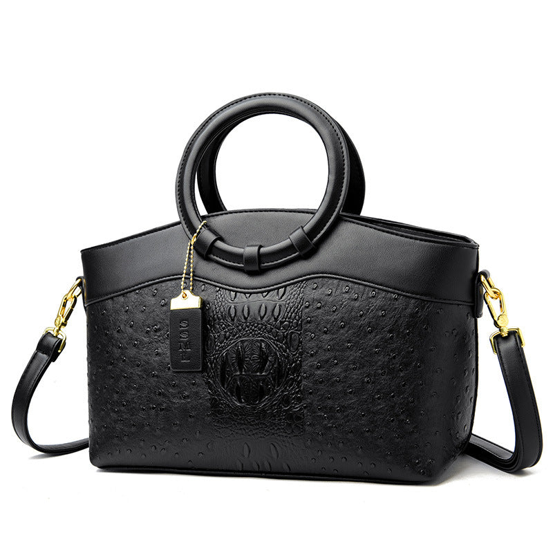 Large Capacity Crocodile Pattern  Mom Handbag