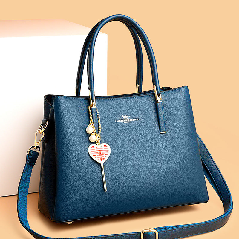 Soft PU Leather Commuter Handbag