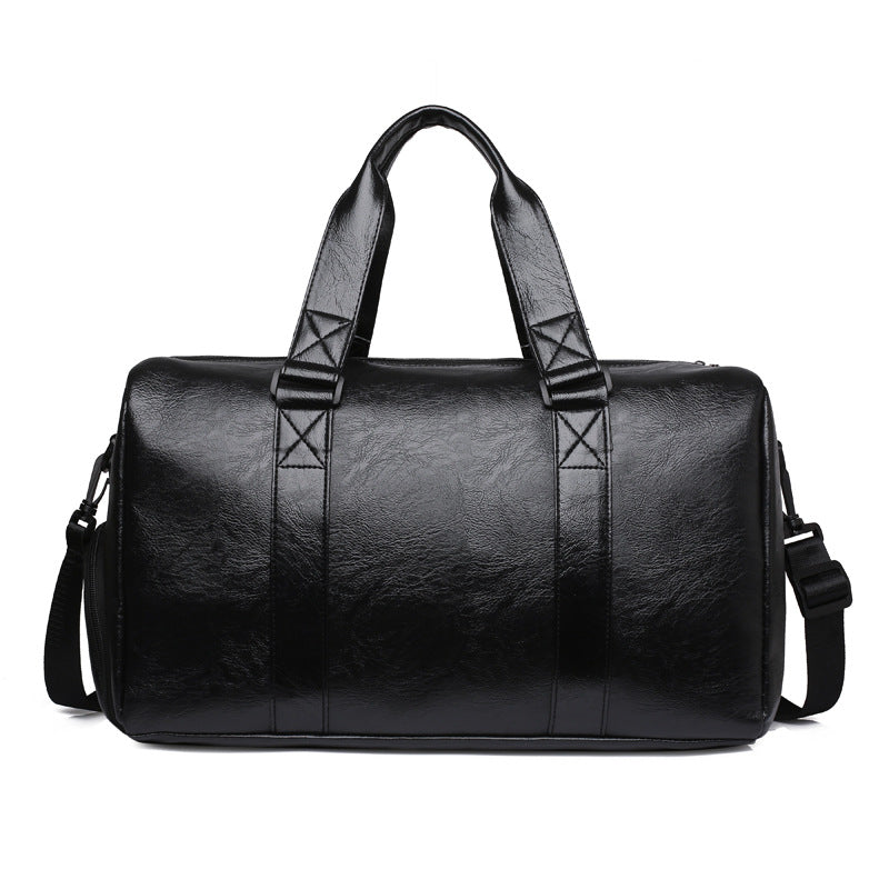 Feisha PU Leather Waterproof Fitness Travel Duffle Bag