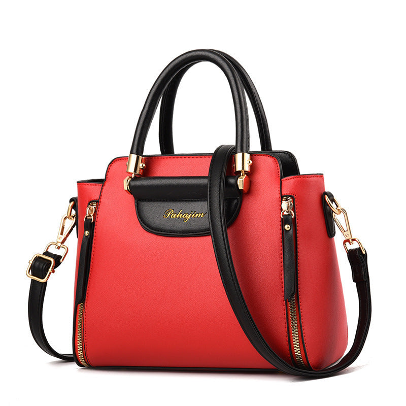 Contrast Color  Large Capacity Fashion Tote Bag