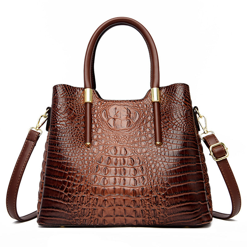 Fashionable Crocodile Pattern  Women's Handbag