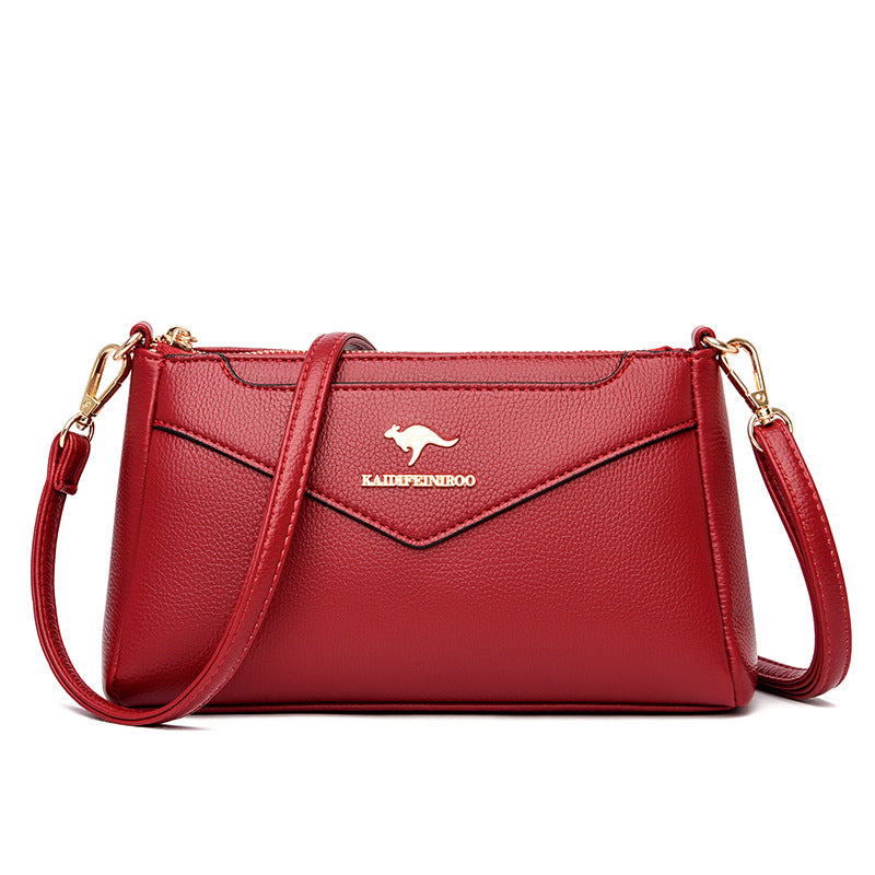 Small Square Spliced Crossbody Bag for Moms