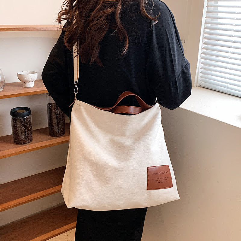 Canvas Large Capacity Shopping Tote Bag