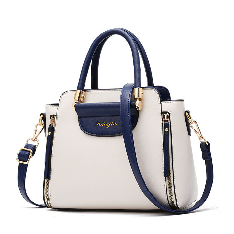 Contrast Color  Large Capacity Fashion Tote Bag