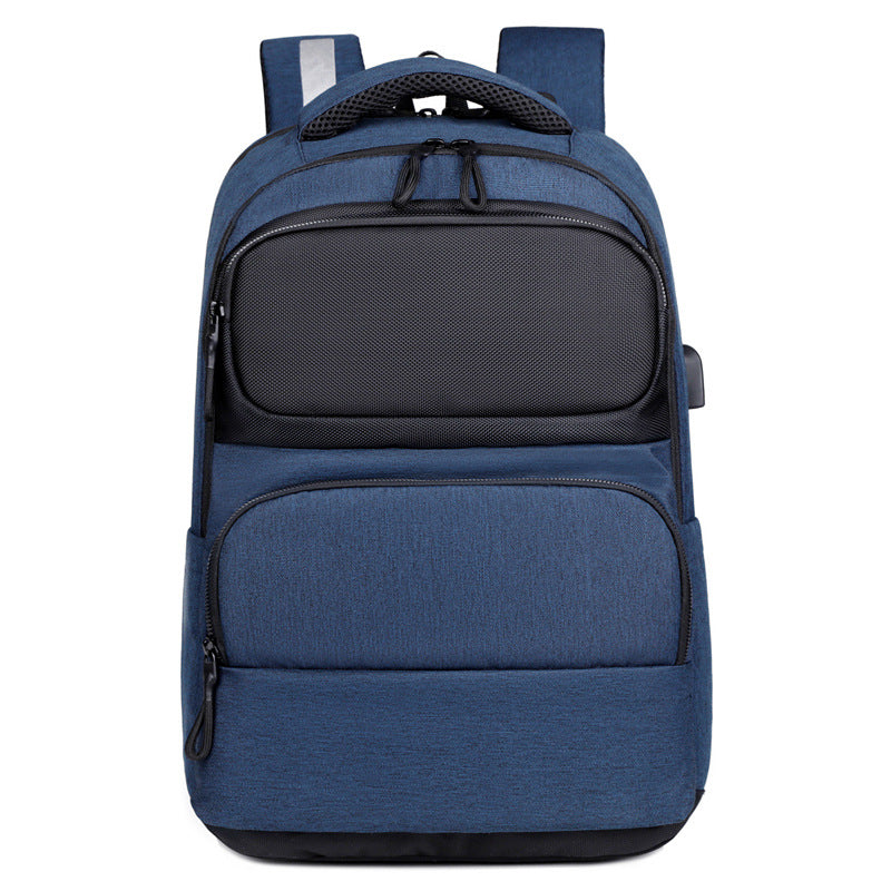Men's Leisure Large Capacity Oxford Cloth USB Backpack