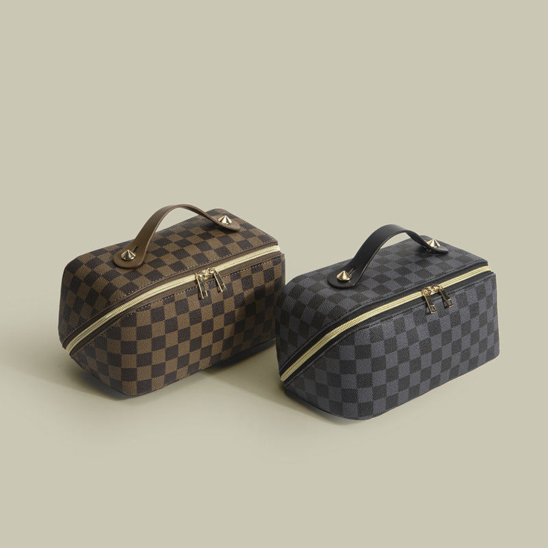 PU Leather Waterproof Cosmetic Toiletry Bag