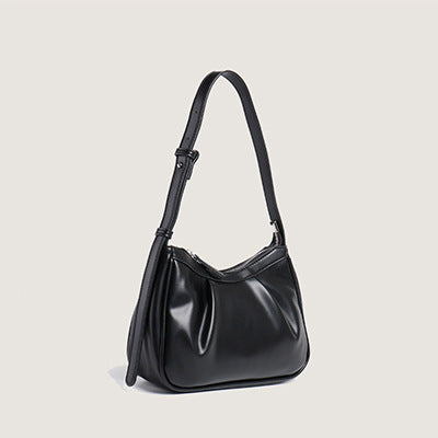 Pleated Cloud  Armpit Baguette Shoulder Bag