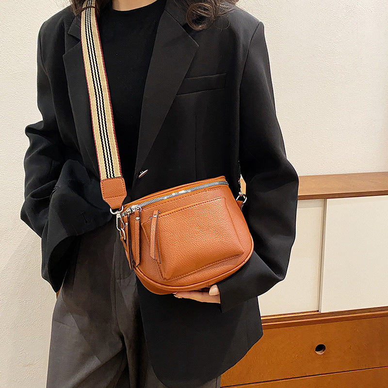 Tassel  Saddle Style Crossbody Mobile Shoulder Bag