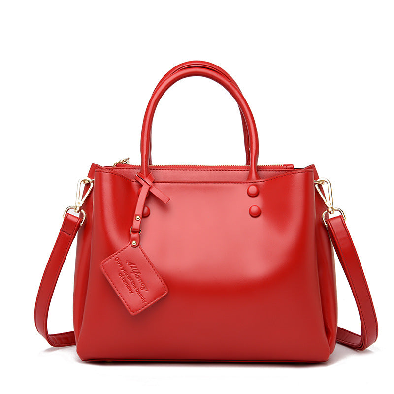Simple Fashion Large Capacity  European Women's Handbag