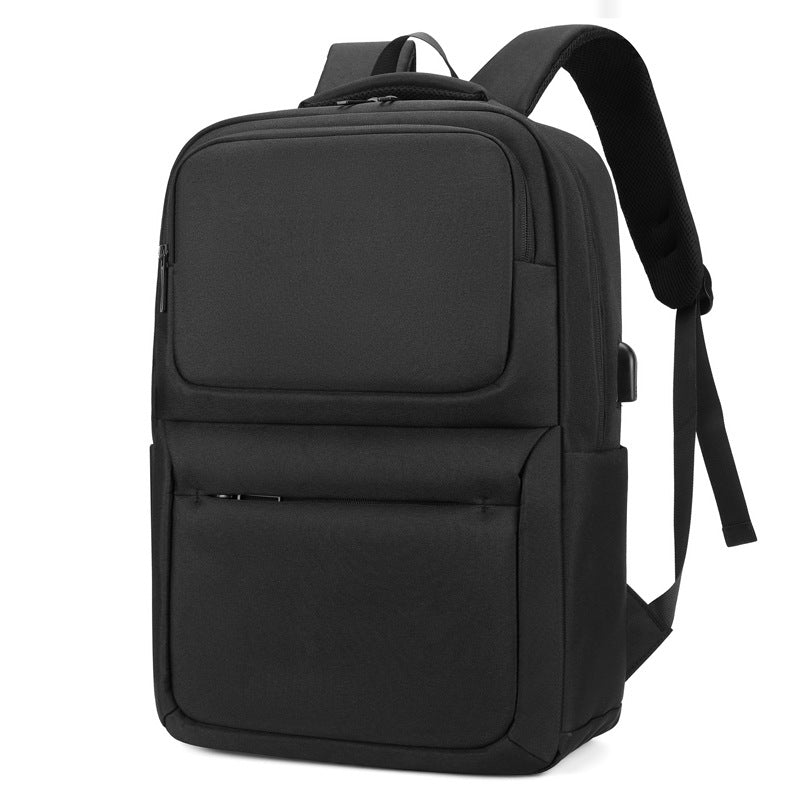 Large Capacity USB Charging Nylon Business Backpack