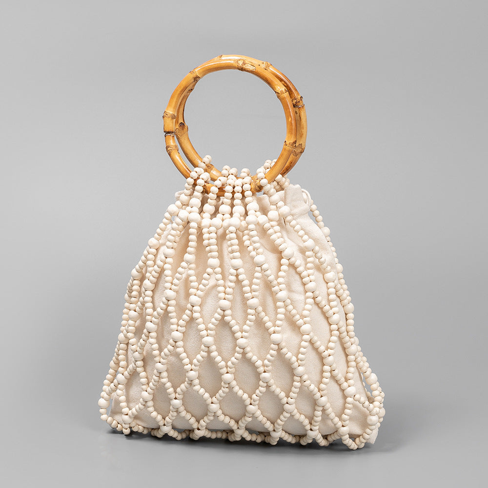 Niche Bamboo Oxford and Resin Beach Handbag