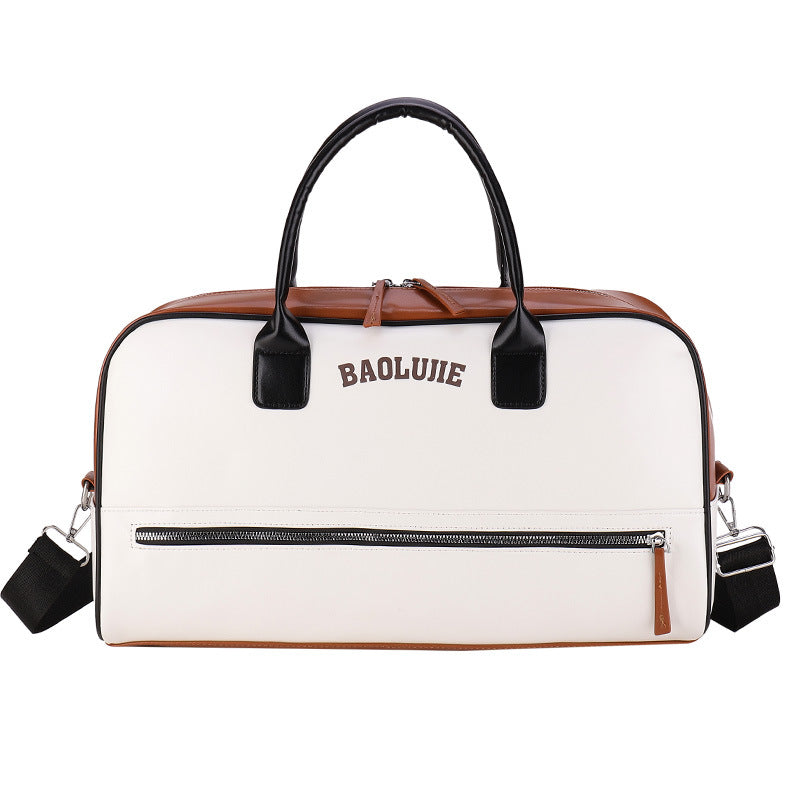 Fashion European Style Contrast Color  Duffle Bag