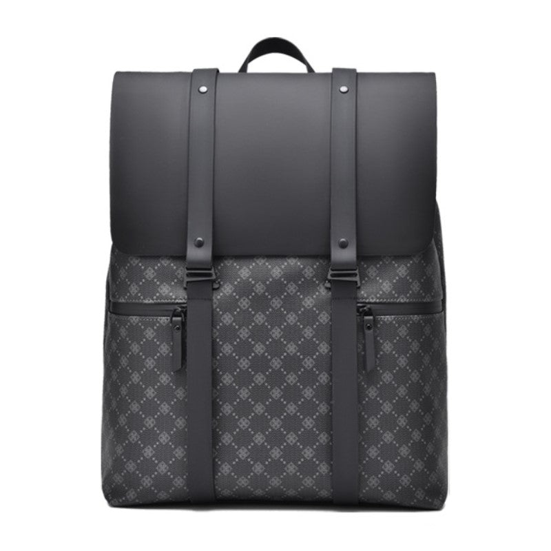 Rhombus Style Polyester Travel Commuter Laptop Backpack