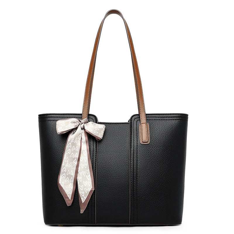 Textured  Spring INS Style Large Shoulder Tote