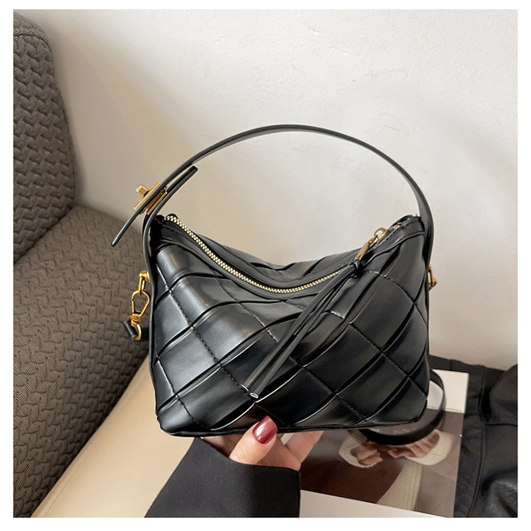 Retro Woven  Small Square Crossbody Bag
