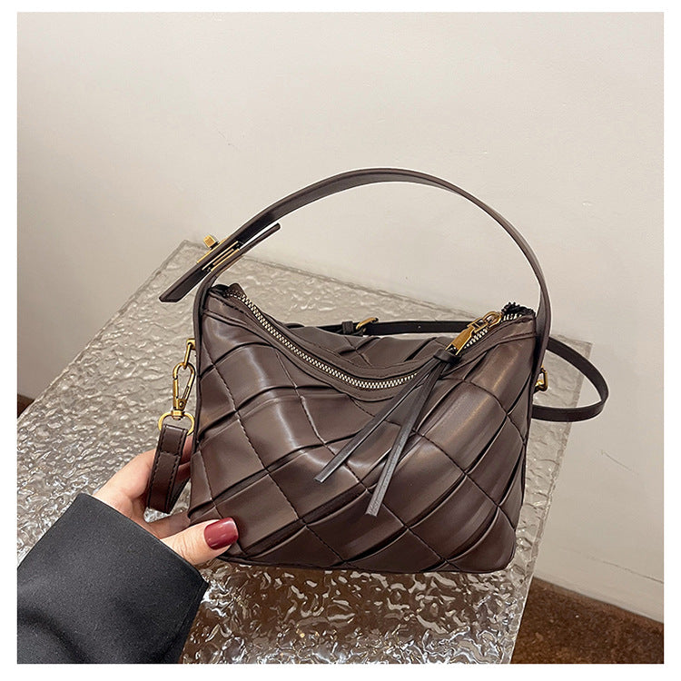 Retro Woven  Small Square Crossbody Bag