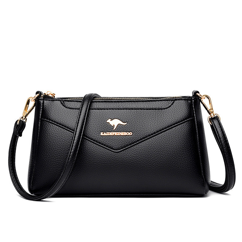 Small Square Spliced Crossbody Bag for Moms