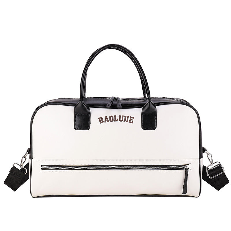 Fashion European Style Contrast Color  Duffle Bag