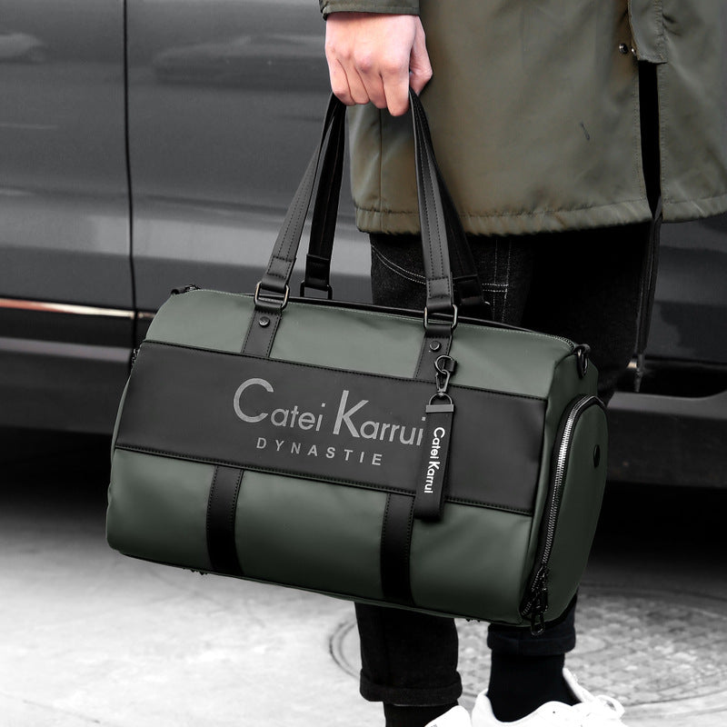 CateiKarrui Versatile Men's Oxford Cloth Duffle Bag