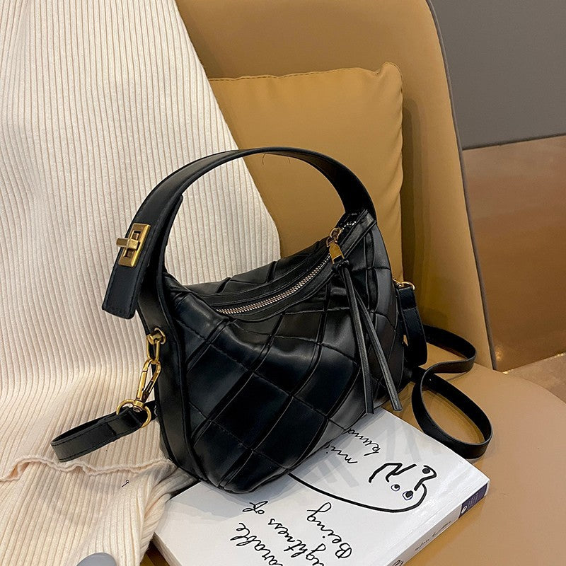 Retro Woven  Small Square Crossbody Bag