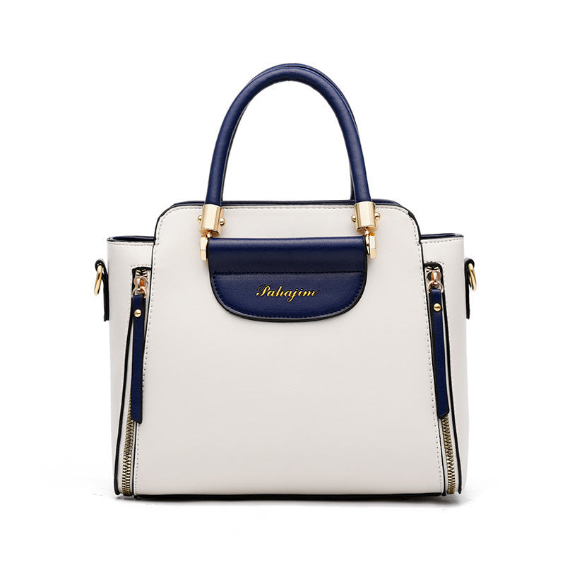 Contrast Color  Large Capacity Fashion Tote Bag