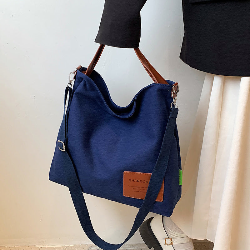 Canvas Large Capacity Shopping Tote Bag