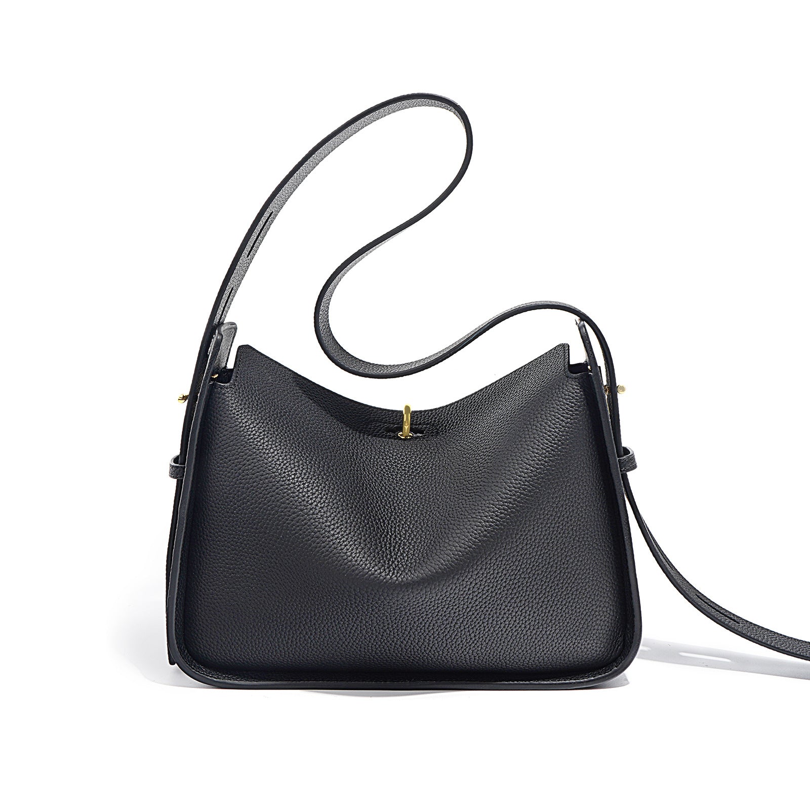 Genuine Leather Niche Pillow Tote Messenger Bag