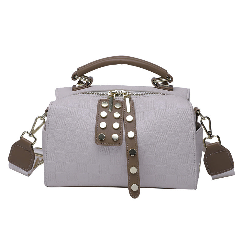 Retro Plaid Shoulder Messenger Handbag