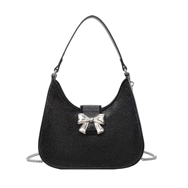 Resin Diamond Small Square Spring Shoulder Bag