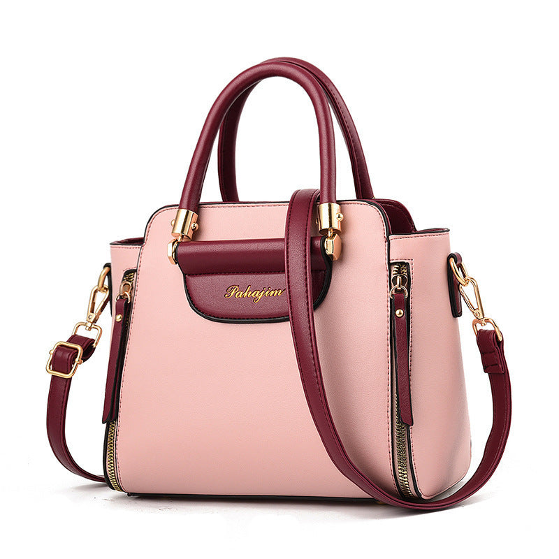 Contrast Color  Large Capacity Fashion Tote Bag