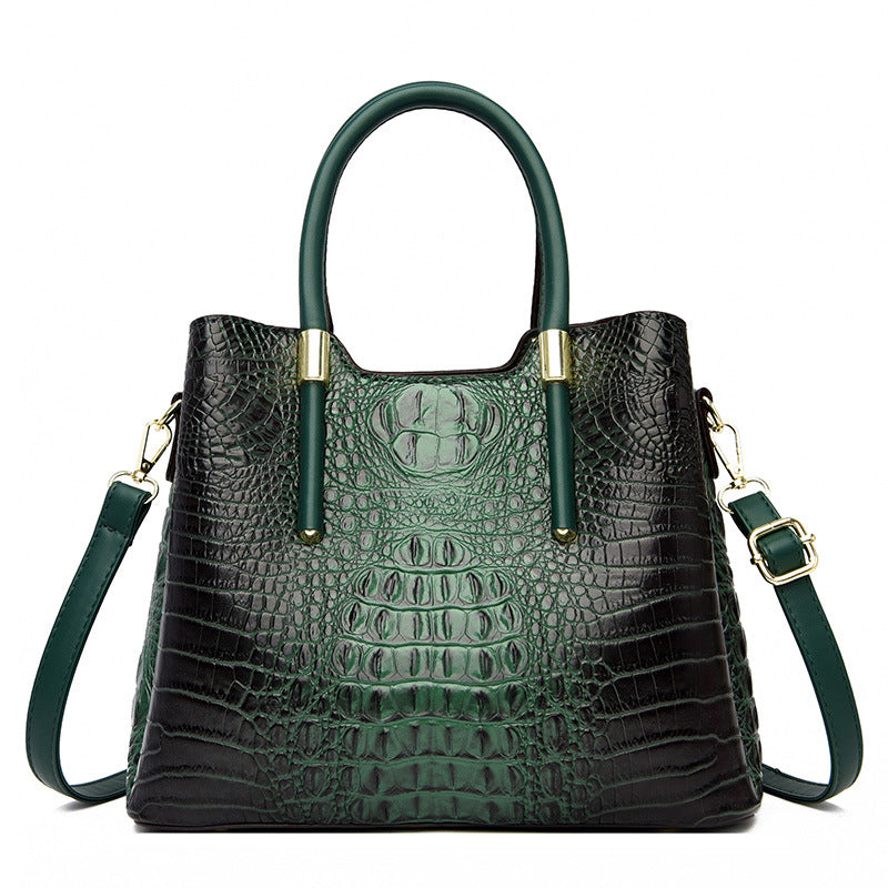 Fashionable Crocodile Pattern  Women's Handbag