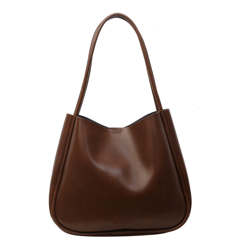 Retro Textured  Large Capacity Commuter Tote