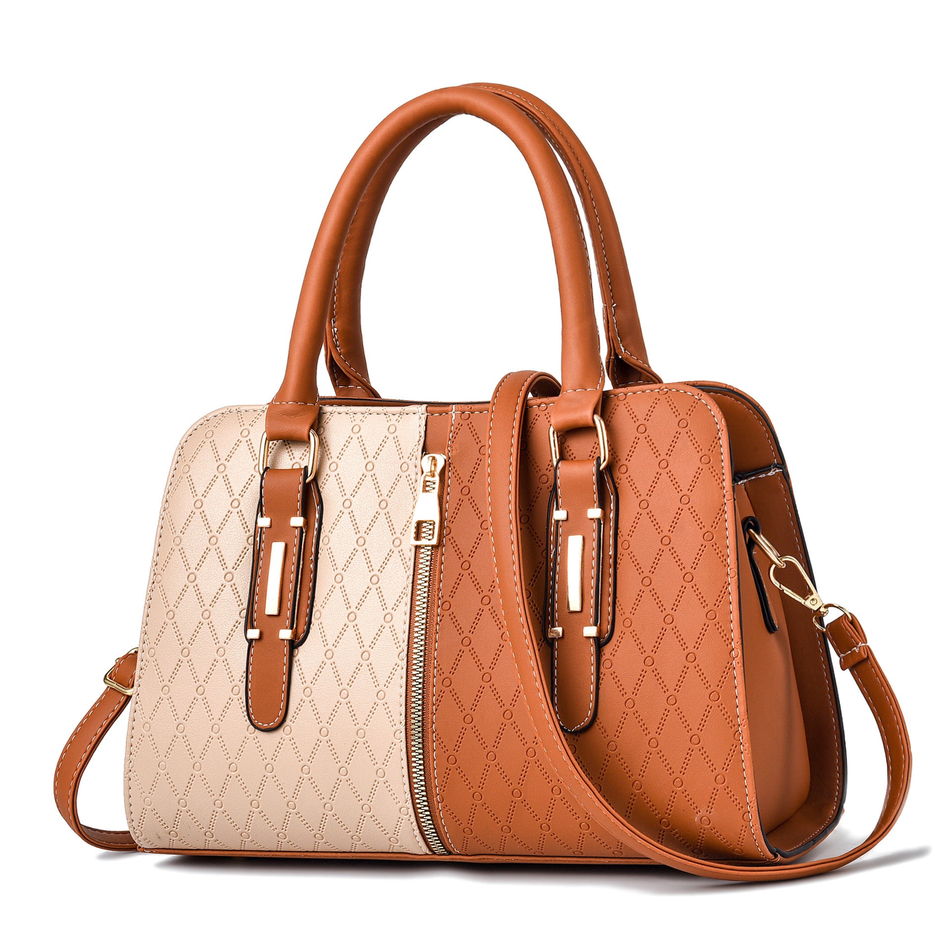 Spliced Fashion  Large Shoulder Messenger Bag