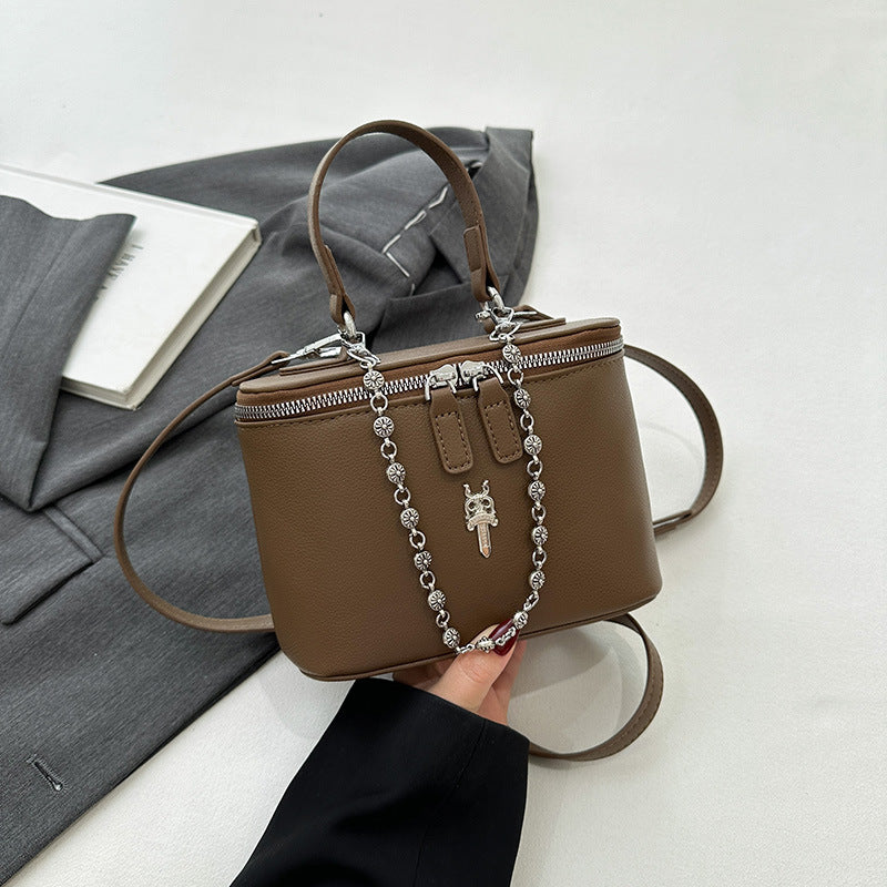 Simple Faux Leather Casual Small Square Crossbody Bag